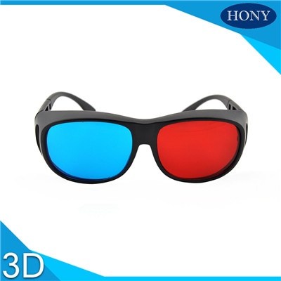 plastic red cyan 3d glasses