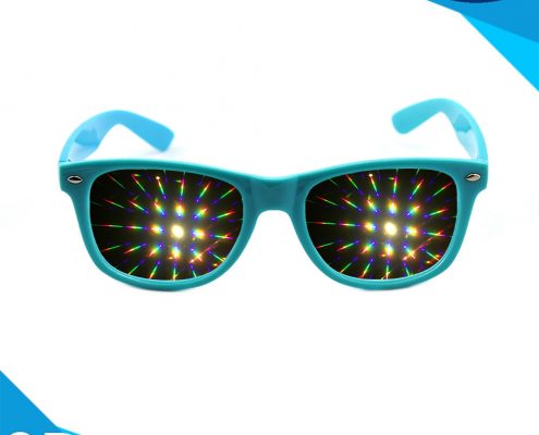 diffraction glasses blue
