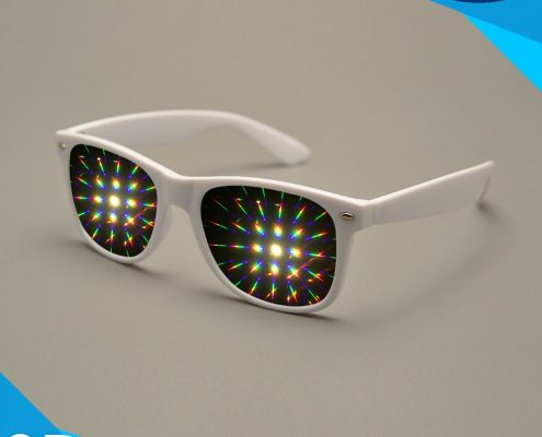 diffraction glasses white