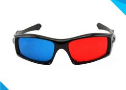 3D Red Cyan Plastic Glasses