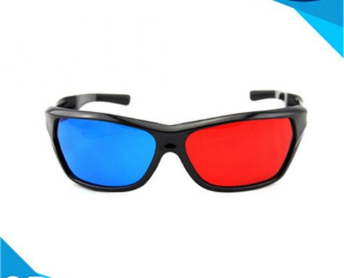 red and blue 3d glasses