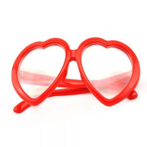 christmas heart shape glasses