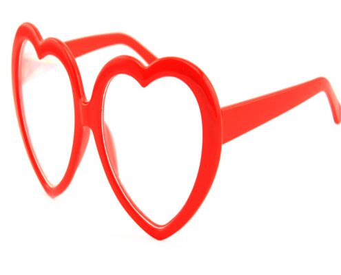 heart diffraction glasses plastic