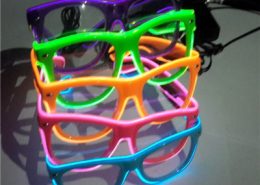 plastic el wire glasses