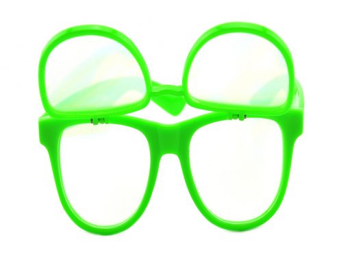 flip up double diffraction glasses
