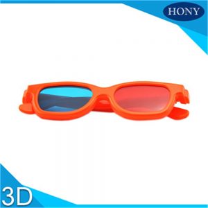 plastic 3d glasses red and blue