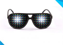 plastic clear diffraction glasses