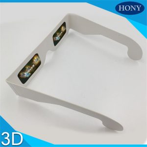 cardboard santa rainbow glasses