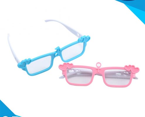 heart shape rainbow glasses