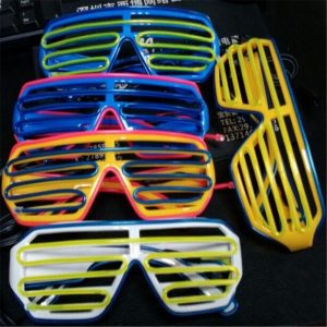 celebratioin colorful el wire glasses