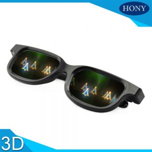 Rainbow firework glasses plastic