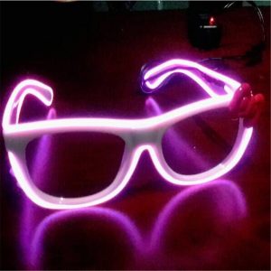whire frame el wire rainbow glasses