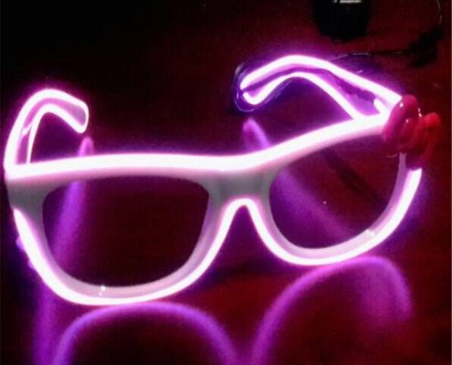 whire frame el wire rainbow glasses