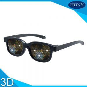 black frame snowflat glasses