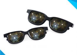 plastic sknowflake fireworks glasses