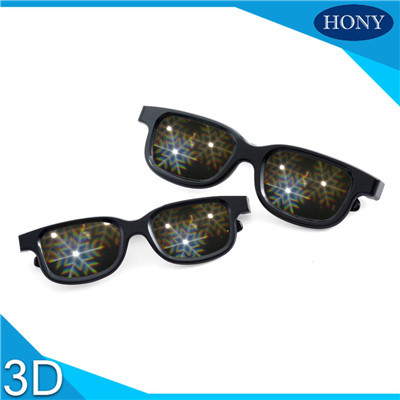 plastic sknowflake fireworks glasses