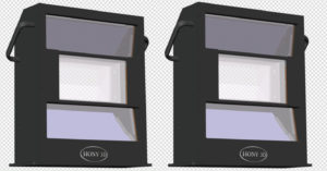 triple beam system for dual projectors use